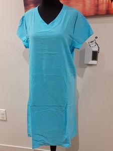 Women sky blue tunic Dress size 2XL